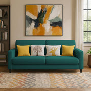 Casaliving Premium Stephanie 2 Seater Sofa Set 2 Seater Modern Sofa Set for Living Room (Blue Color Fabric)