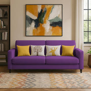 Casaliving Premium Stephanie 2 Seater Sofa Set 2 Seater Modern Sofa Set for Living Room (Blue Color Fabric)