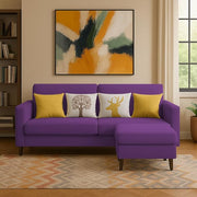 Casaliving Premium Stephanie 2 Seater Sofa Set 2 Seater Modern Sofa Set for Living Room (Blue Color Fabric)