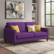 Casaliving Premium Stephanie 2 Seater Sofa Set 2 Seater Modern Sofa Set for Living Room (Blue Color Fabric)