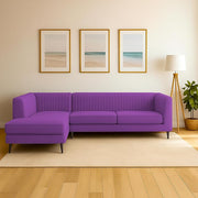 Casaliving Markfest LHS 6 Seater L Shape Sofa Set for Living Room (Blue Colour) Premium Fabric Sofa Set