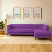 Casaliving Markfest LHS 6 Seater L Shape Sofa Set for Living Room (Blue Colour) Premium Fabric Sofa Set