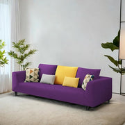 Casaliving Margreta 3 Seater Sofa Set for Living Room (Blue Colour Fabric) Premium Fabric Sofa