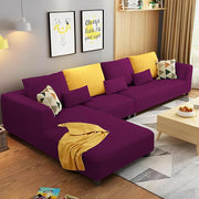 Casaliving Minta LHS 6 Seater L Shape Sofa Set for Living Room (Brown Fabric)