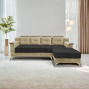 Casaliving Snowy LHS 6 Seater L Shape Sofa Set for Living Room (Blue Colour) Premium Fabric Sofa