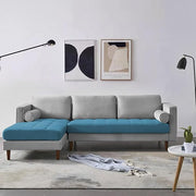 Casaliving Aezra LHS 4 Seater L Shape Sofa Set for Living Room (Black Grey Fabric) Premium Fabric Sofa