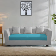 Casaliving Amida 3 Seater Sofa Set for Living Room (Blue Black Colour) Premium Fabric Sofa