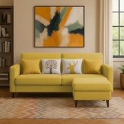 Casaliving Premium Stephanie 2 Seater Sofa Set 2 Seater Modern Sofa Set for Living Room (Blue Color Fabric)