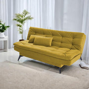 Casaliving Draxy 3 Seater Sofa Cum Bed for Living Room (Blue Colour) Premium Fabric Sofa Set