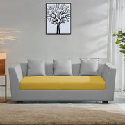 Casaliving Amida 3 Seater Sofa Set for Living Room (Blue Black Colour) Premium Fabric Sofa