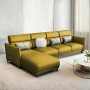 Casaliving Skynet LHS 6 Seater L Shape Sofa Set for Living Room (Black Colour) Premium Fabric Sofa Set