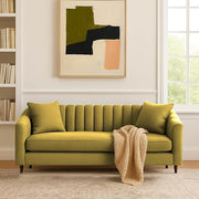 Casaliving Doraldo 3 Seater Sofa Set for Living Room (Black Blue Colour) Premium Fabric Sofa