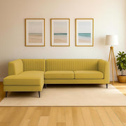 Casaliving Markfest LHS 6 Seater L Shape Sofa Set for Living Room (Blue Colour) Premium Fabric Sofa Set