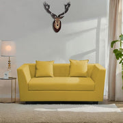 Casaliving Amida 2 Seater Sofa Set for Living Room (Blue Colour) Premium Fabric Sofa