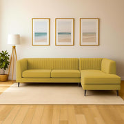 Casaliving Markfest LHS 6 Seater L Shape Sofa Set for Living Room (Blue Colour) Premium Fabric Sofa Set