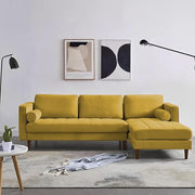 Casaliving Aezra LHS 4 Seater L Shape Sofa Set for Living Room (Black Grey Fabric) Premium Fabric Sofa