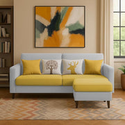 Casaliving Premium Stephanie 2 Seater Sofa Set 2 Seater Modern Sofa Set for Living Room (Blue Color Fabric)